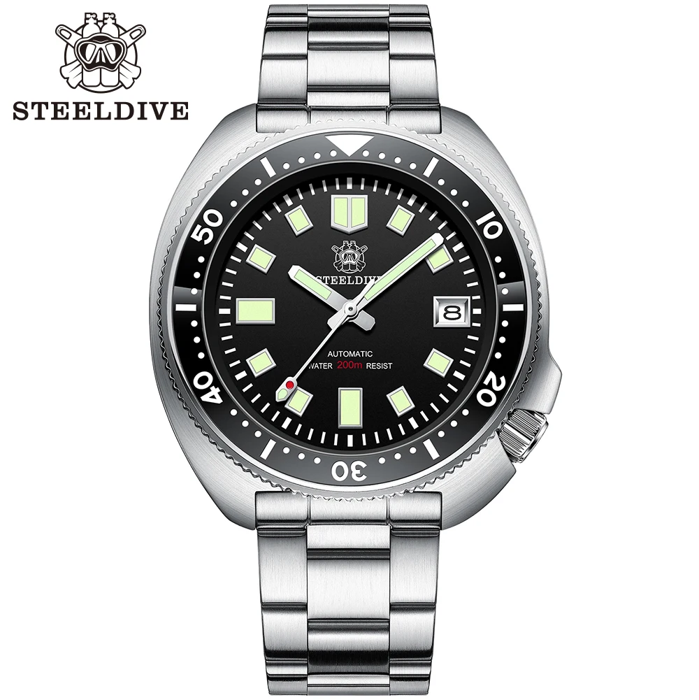 

Ready To Ship STEELDIVE Brand SD1970 Affordable High Quality 6105 NH35 Japan Movement Automatic Diver Watch