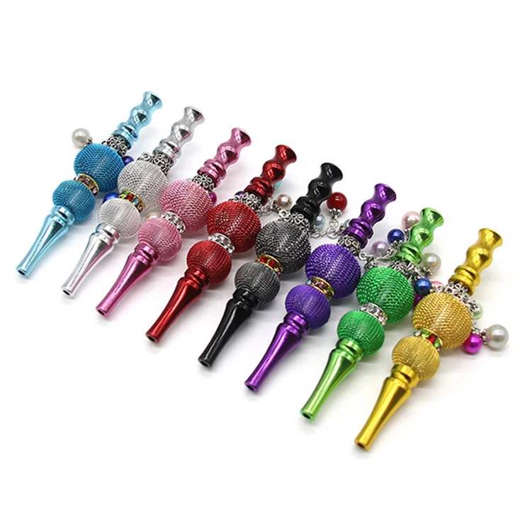 

Wholesale Metal Cigarette Hookah Shishia Mouth Tips Blunt Holder Smoking Accessories