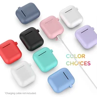 

Mini Soft Silicone Case For Apple Airpods Shockproof Cover For Apple AirPods Earphone Cases For Air Pods Protector Case