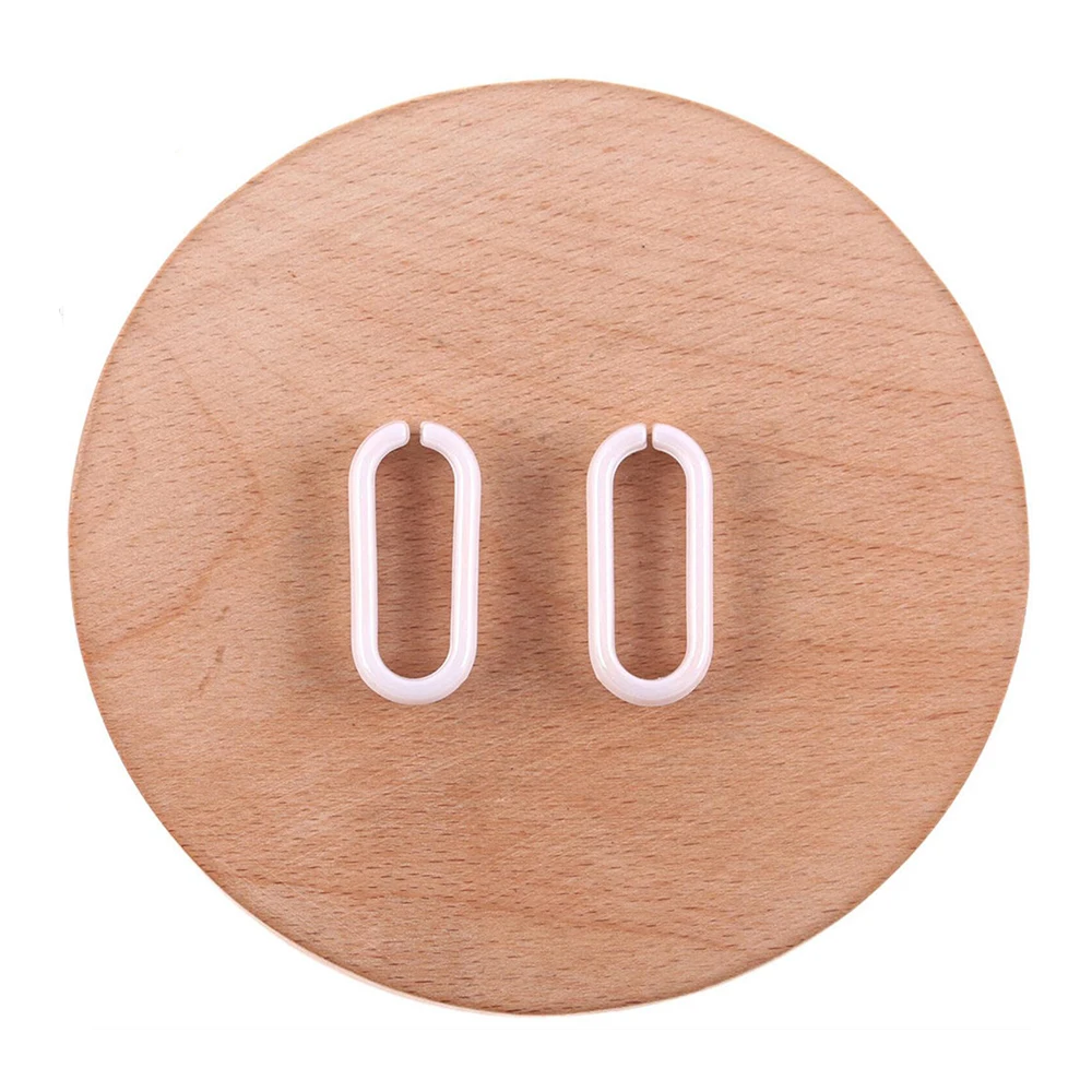 

Loose Beads Cordial Design 100Pcs 13*29mm Acrylic Beads Hand Made AB Effect DIY Making Oval Ring Shape Jewelry Accessories