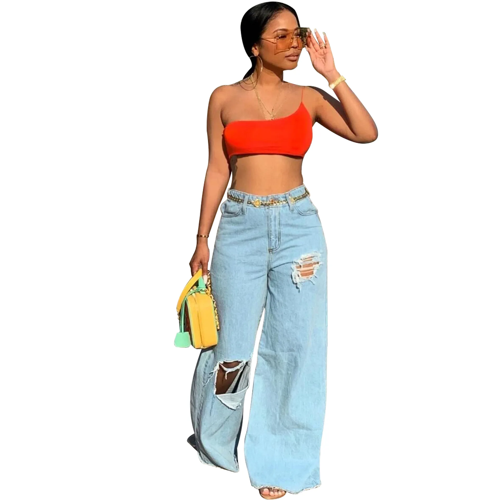 

Boyfriend Jeans for women Denim Pants Wide Leg Lady Jeans women pantalon jeans femme, Picture colors