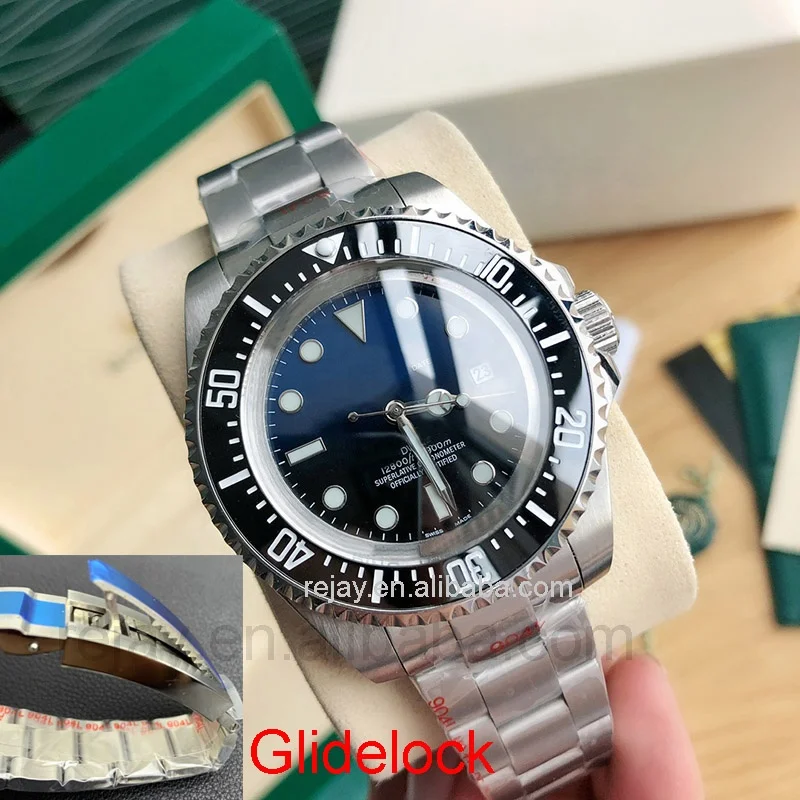 

Mens Watch SEA-DWELLER Ceramic Bezel 44mm Stainless Steel Automatic Mechanical Movement Sapphire Crystal Cameron Mens Watches