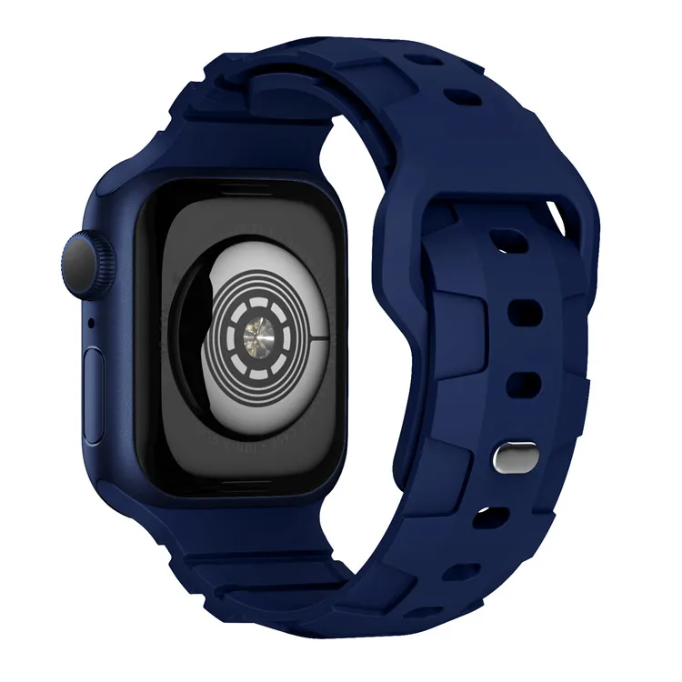 

Custom women men wristband smart watch silicone strap sport band for Apple watch band iwatch 7