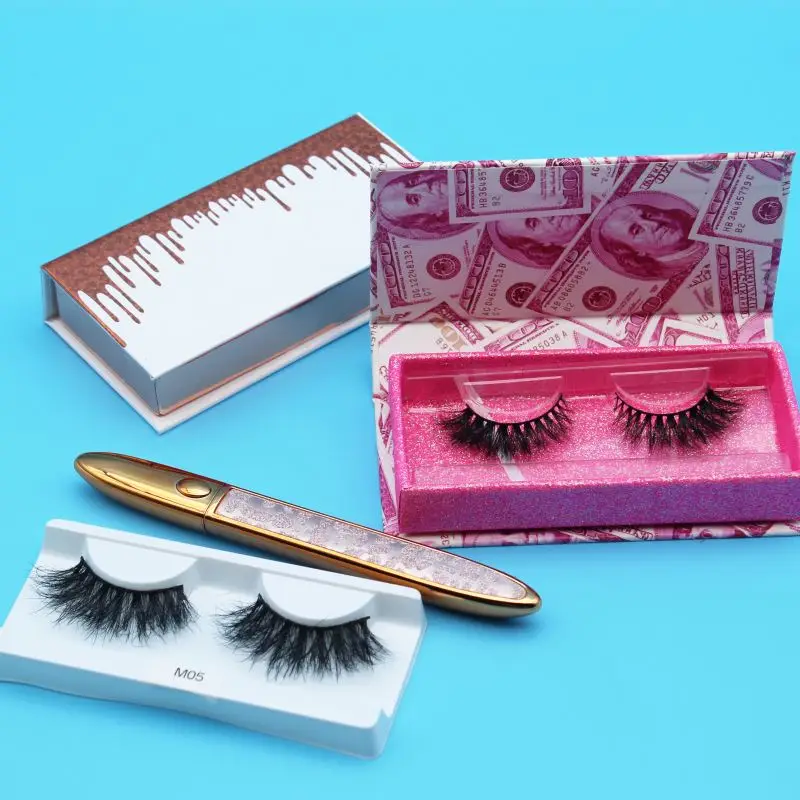 

Boxes With Brush 3d eyelash vendor lashes faux 25 mm fluffy 5d 25mm mink eyelashes, Natural black