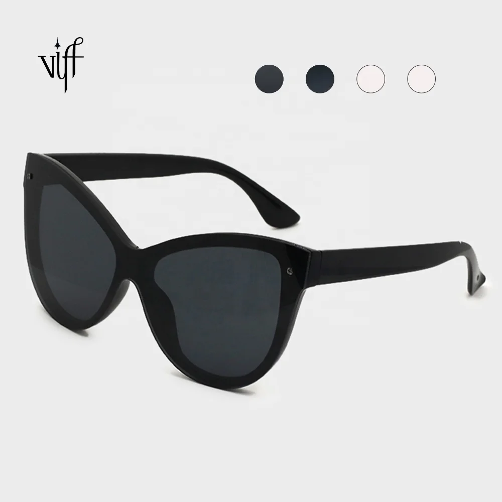 

VIFF Black Oversized Sunglasses Cat Eye Sunglasses HP18799 High Quality Fashion Shades 2020 Eyewear Women