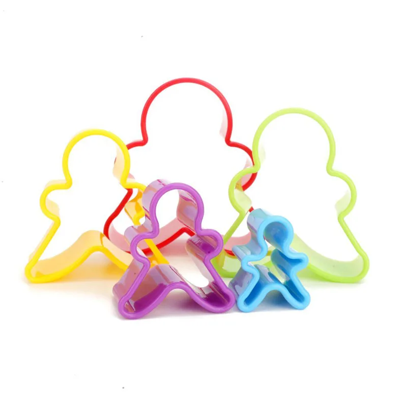 

5-piece set of gingerbread man cookie mold