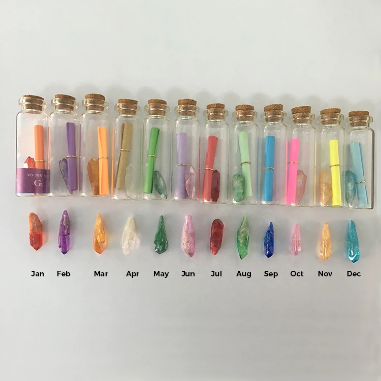 

Gemstone Zodiac Wishing Bottle PK751, Multi