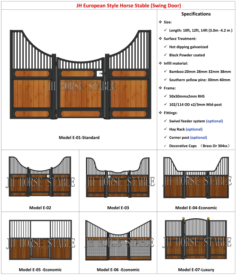 4 X 4m European Cheap Portable Racing Stall Products Horse Equestrian