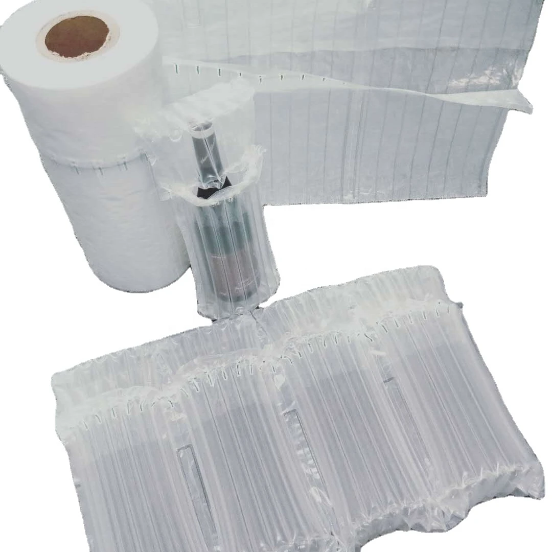Protective Film Bubble Cushion Wrap Inflatable Air Column Roll Packaging PE/PA Material Transportation Protection Wholesale