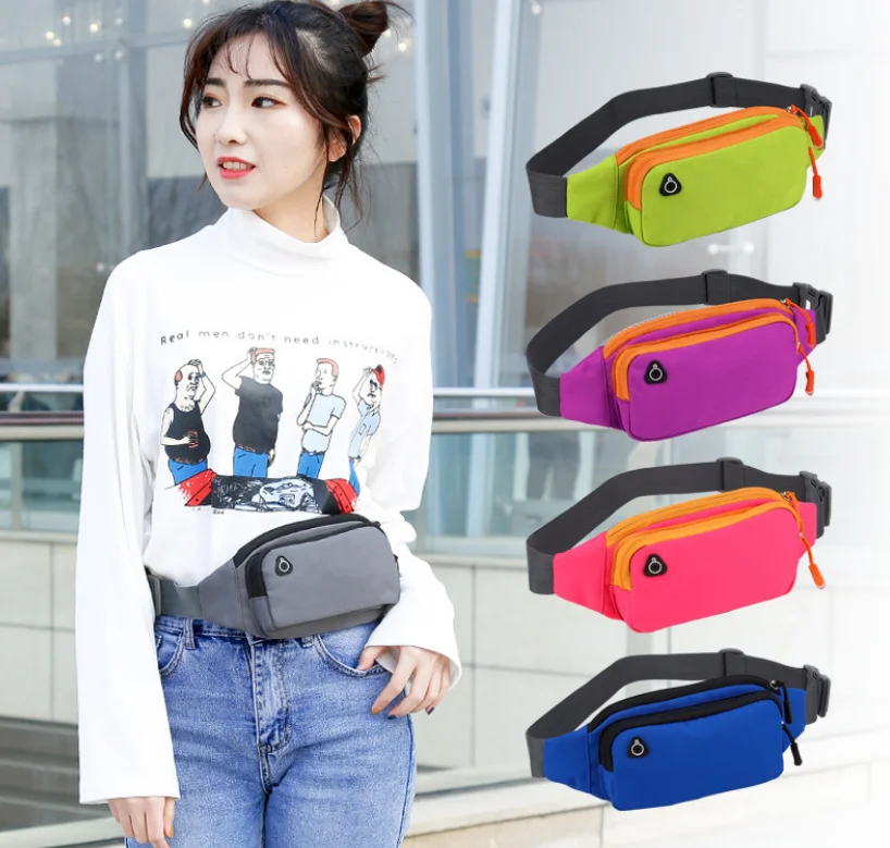

Outdoor running belt waist bag fashion design colorful waist bag, Customized color