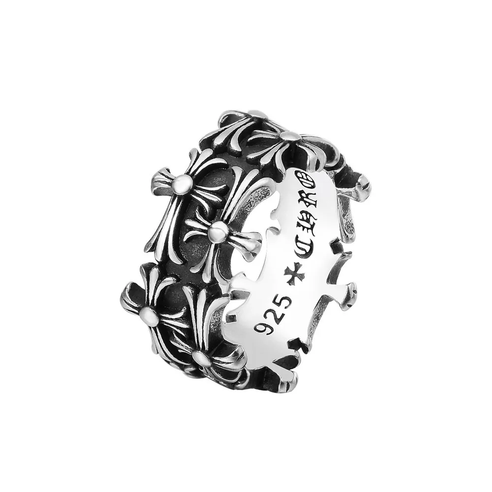 

Custom Vintage Personalized Rings Jewelry Men Cross Ring Men Stainless Steel Rings