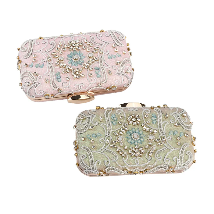 

Wholesale Or retail Party Handbags And Evening Beaded Clutch Bags With Embellished Handmade Clutch Evening Bag For Ladies Y14002