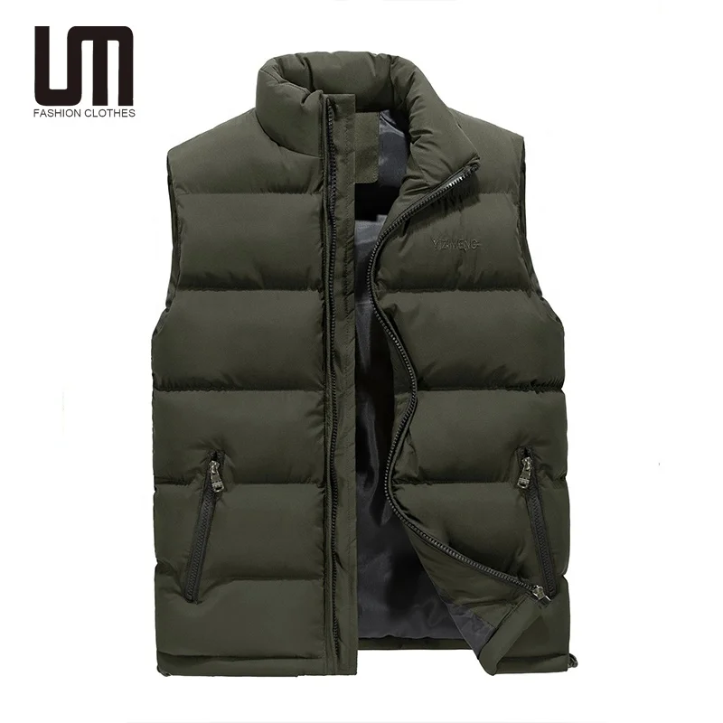 

Liu Ming Hot Selling Winter Men Clothing Thick Warm Coats Plus Size Stand Collar Down Puffer Vest Jacket