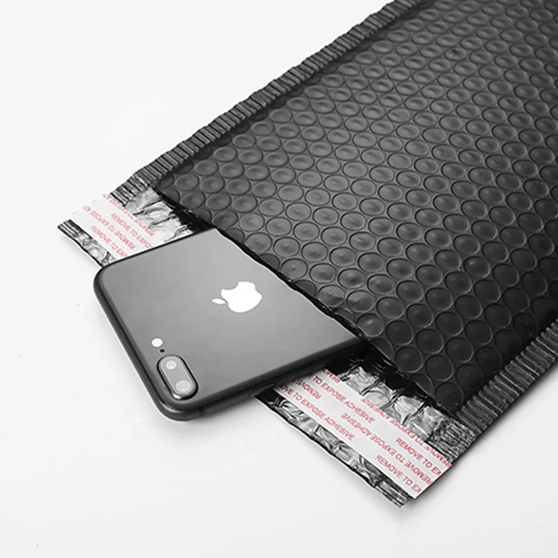 
Custom Printed Shipping matte black pvc plastic cosmetic Polymailer package envelopes mailer bubble bag 