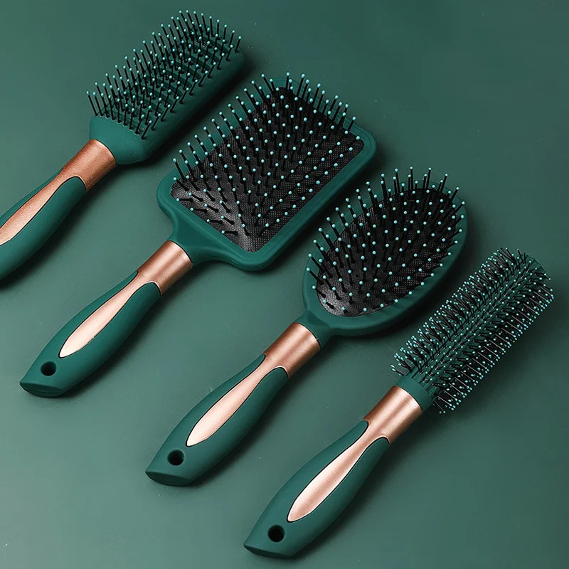 

salon custom styling private label detangling hairstyle plastic paddle hair brush round brush