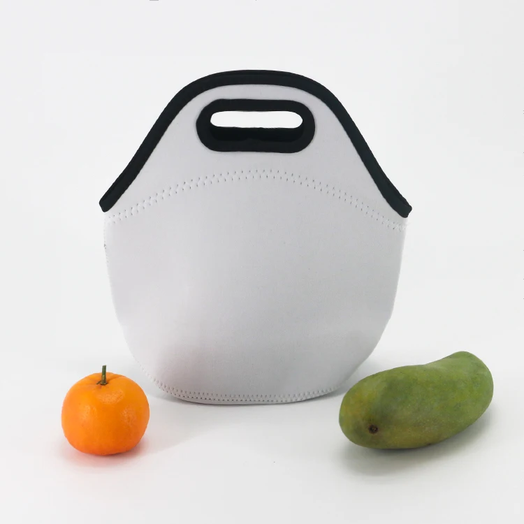 

Wholesale Neoprene White Blank Lunch Cooler Bag For Sublimation