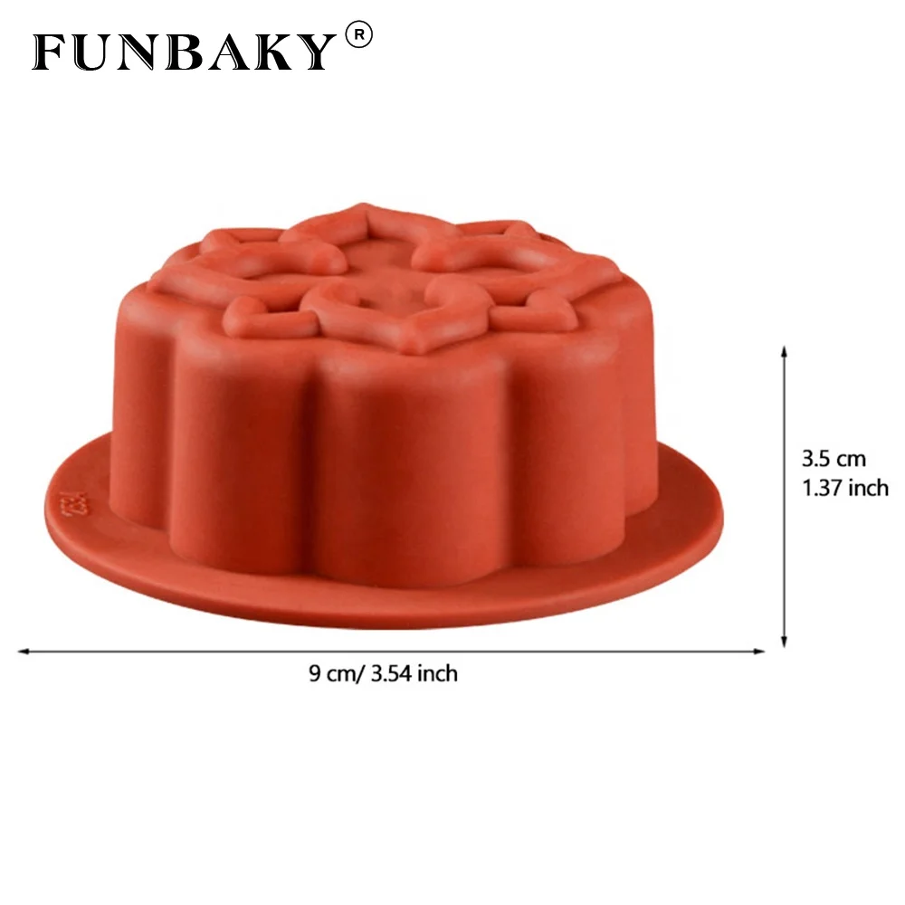 

FUNBAKY Baking silicone baking tools 3 D round shape mousse cake silicone mold single mini cake silicone mold, Customized color