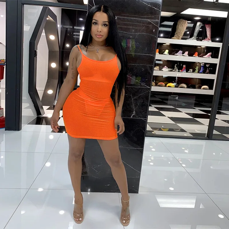 

FREE SAMPLE JHTH Casual dresses 2021 spring women hot sale orange color summer, Black
