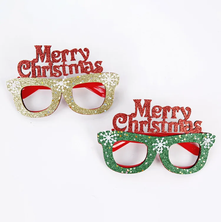 

Christmas decoration glasses adult children toys gift items santa claus snowman antler creative christmas glasses