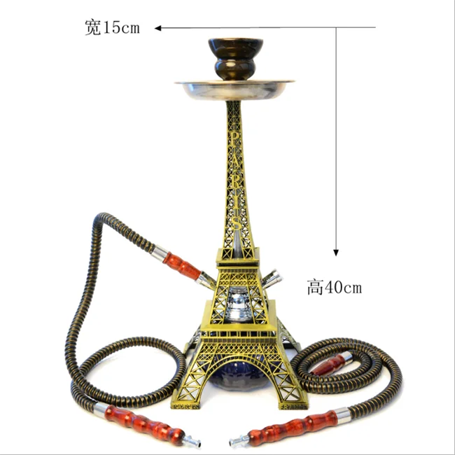 

Cheap Lens Eiffel Hookahs Newstyle Glass Tips Stainless Steel Smoking Accessories Weed Bowl Edelstahl Narguile Tower Hookah Shis