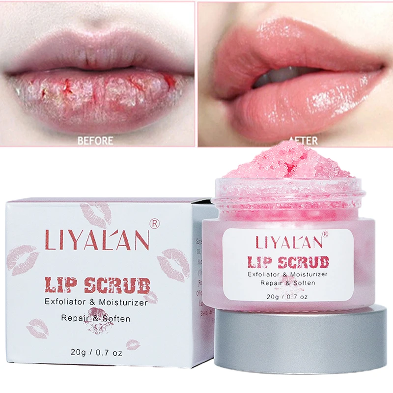 

Wholesales Private Label Vegan Lipscrub Moisturize Exfoliator Pink Organic Sugar Lip Scrub