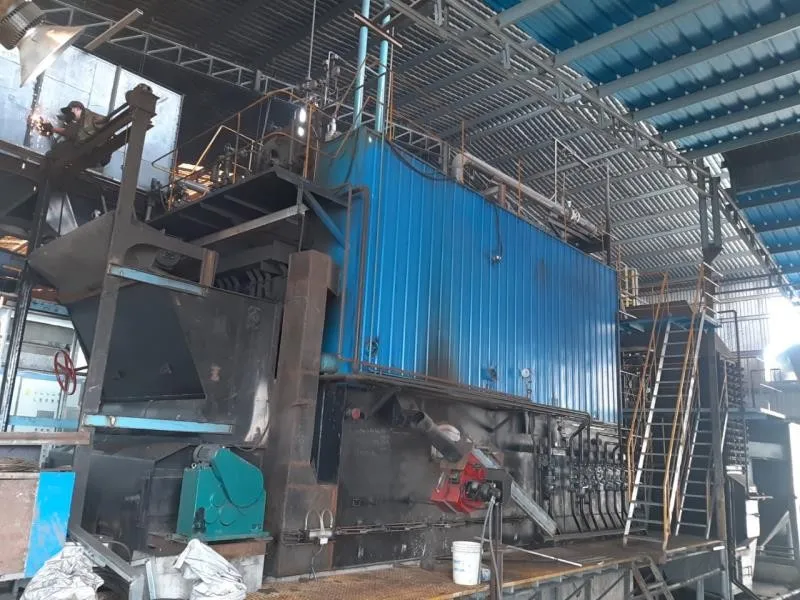 EPCB 10T/H DZL biomass boiler using rice husk at Vietnam textile factory