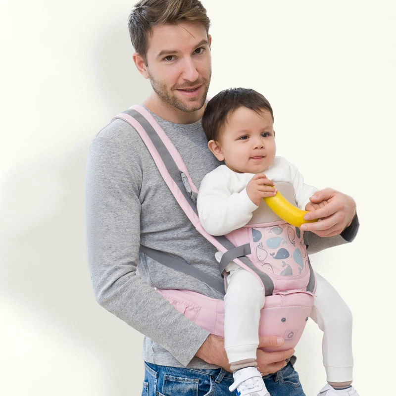 

Wholesale New Born Breathable Hiking Hip Seat Ergonomic Sling Wrap Seat Baby Carrier, As pictures show