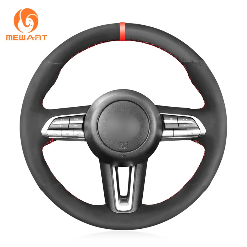 

Custom Hand Stitching Soft Suede Steering Wheel Cover for Mazda CX-30 CX30 Mazda 3 Axela 2019-2020