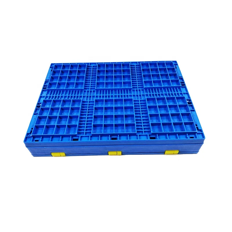 
plastic crates folding stackable turnover box with lid plastic moving crate collapsible crate 