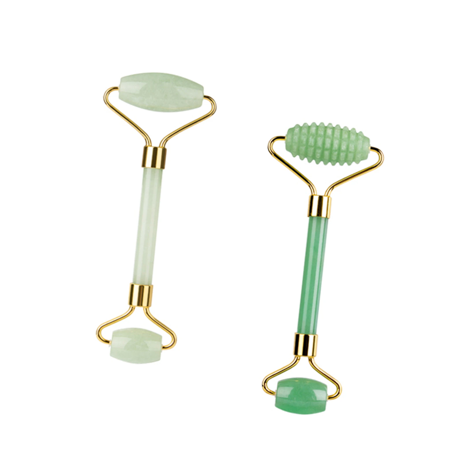 

100% Handmade Pink Tool Stimulate Collagen Production Relaxing Relieve Wrinkles Opal Jade Roller, Pink rose quartz