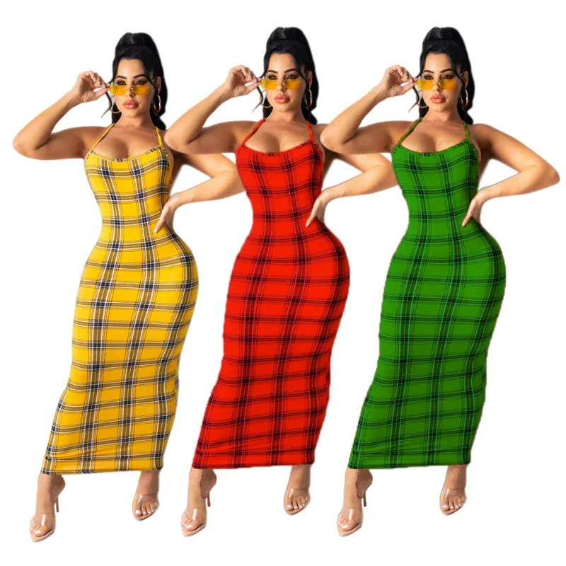

2021 Hot Selling 3-color floral floral suspenders sexy long dress Plus Size Outfits For Fat Woman , Women Clothing Two Piece Set