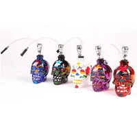 

Wholesale Colorful Glass Skulls Smoking Pipe Healing Crystal Point Glass Smoking Pipe