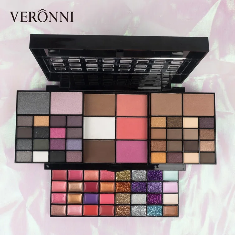 

Beauty Cosmetics Palette Set 74 Color Palette 48 Eyeshadow + 16 Lip Gloss +3 Blush +4 Concealer +3 Contour Makeup Kit