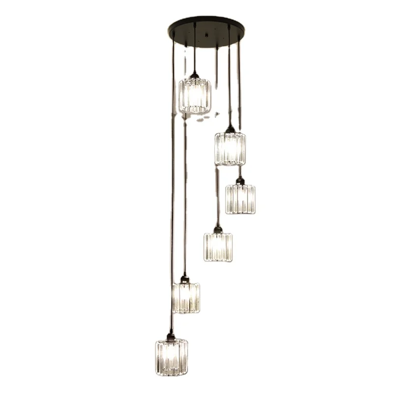 

Modern Luxury Vintage LED Ceiling Pendant Lamp for Hotel Lobby Loft Living Room Lighting