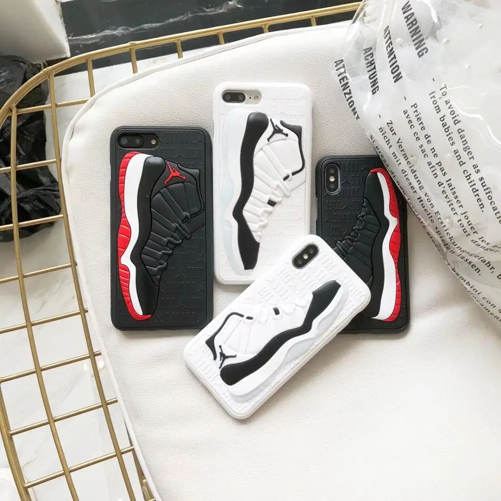 

2021 Amazon hot selling 3D Silicone PC AIR Jordan NBA Sneaker drop Phone Case For iPhone 13 Pro 7 8 Plus 11 Pro Max X XS XR MAX