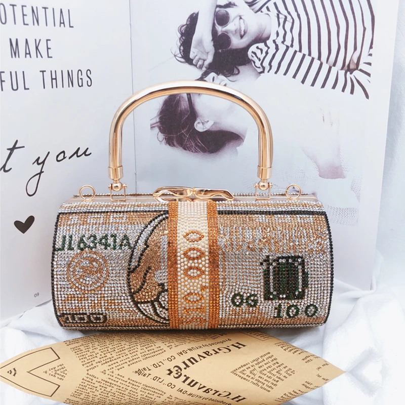 

Exclusive design of new women wedding clutch bags luxury design diamond money bag