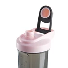 新製品箸置きの種類 500 ミリリットルピンクプラスチックプロテインパウダーシェーカースポーツウォーターボトル