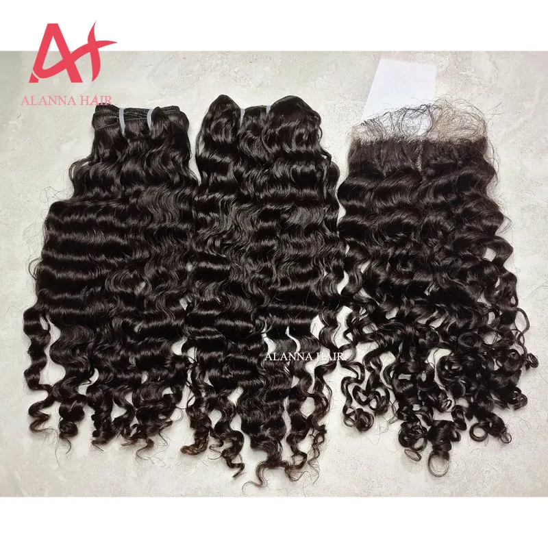 

Burmese Curly Hair Vendor Wholesale Raw Unprocessed Burmese Deep Curly Weave Bundle 10"-26" Natural Color Grade 12A