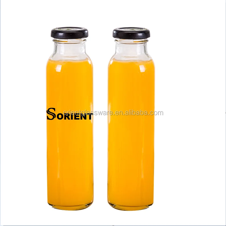 10oz 15oz Popular Glass Juice Bottle Water Bottle Drinking Bottle With