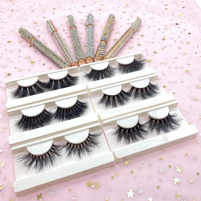 

Private label natural eyelashes 3d full strip lashes best sellers eye lashess 25mm mink eyelash lashbox packaging vendor, Natural black