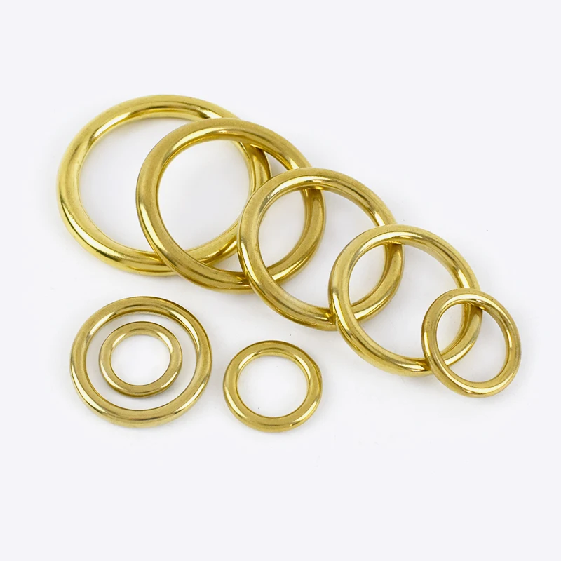 

Meetee KY207 13-50mm Seamless Solid Brass Bag Connection Buckle Hardware Accessories O-ring