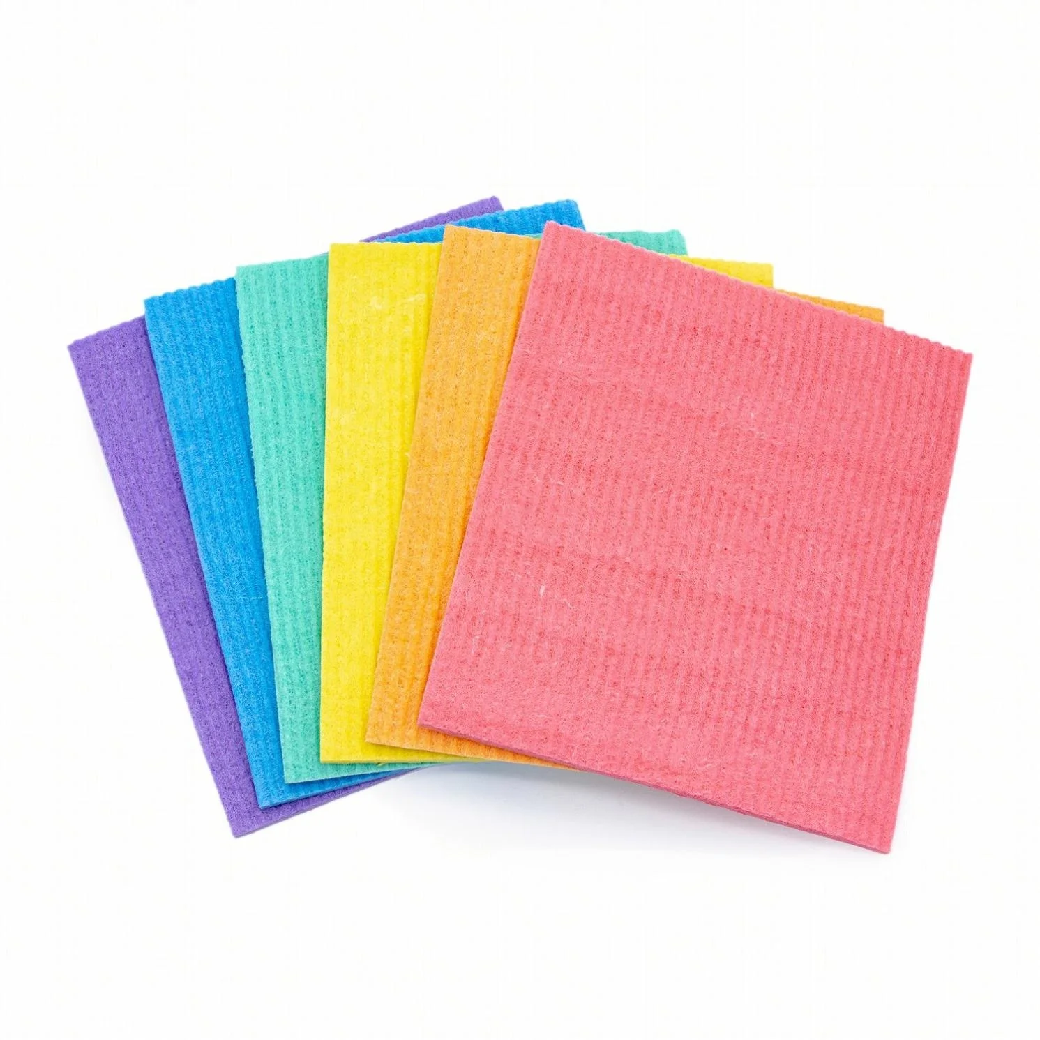 

High Absorbent Kitchen Cleaning Cloth Reusable Sponge Cloth, Pink/yellow/purple