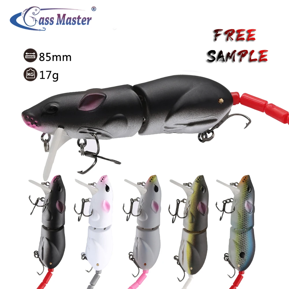 

wholesale price Lifelike mouse Artificial hard body jointed minnow floating minnow rat bait