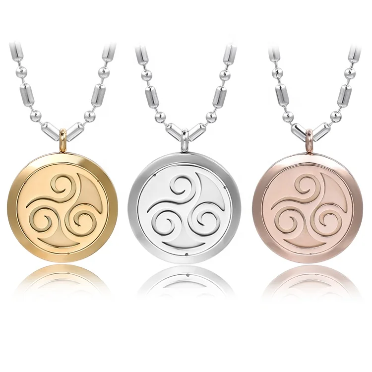 

Energy Balance Scalar Pendant Power Stainless Steel Jewelry Health Silver Gold, Silver gold rose gold