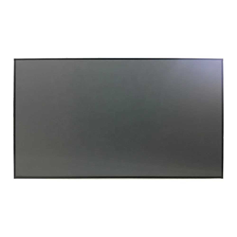 

Drop shipping 100 inch 16:9 format UST Short Throw Laser Projector ALR Ambient Light Lenticular Projection Screen, Silver