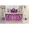 Wedding Decoration Acrylic Full Heart Shape Couple Wedding Cake Table