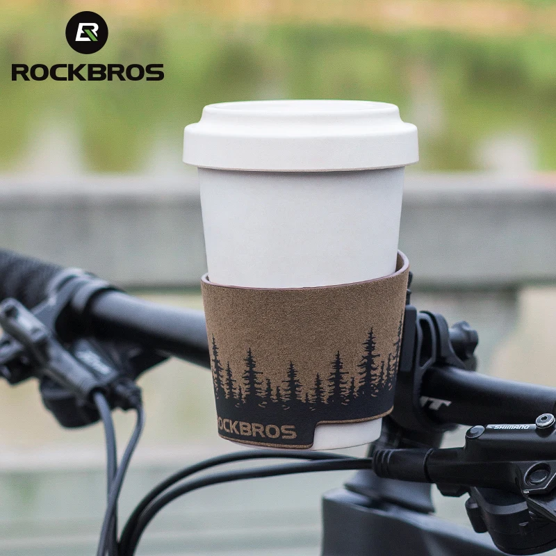 

ROCKBROS Bike Handlebar Drink Coffee Bottle Holder Accessories Bicycle Coffee Cup Holder Bracket, 2 colors