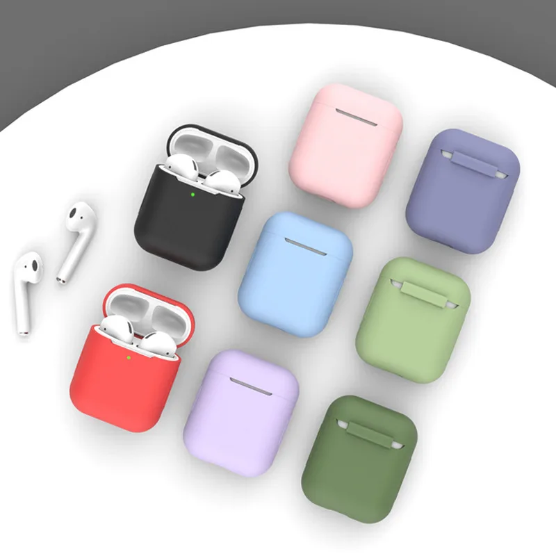 

Super Slim 1.5mm For AirPods Universal Shockproof Protective Earphone Cover Silicone Case For AirPods Charging Case Cover