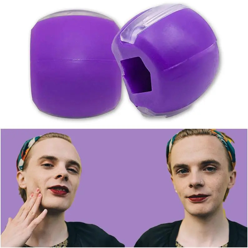 

face, and neck exerciser - define your jawline muscle mouth training, ejercitador de mandibula facial fitness ball facial ton