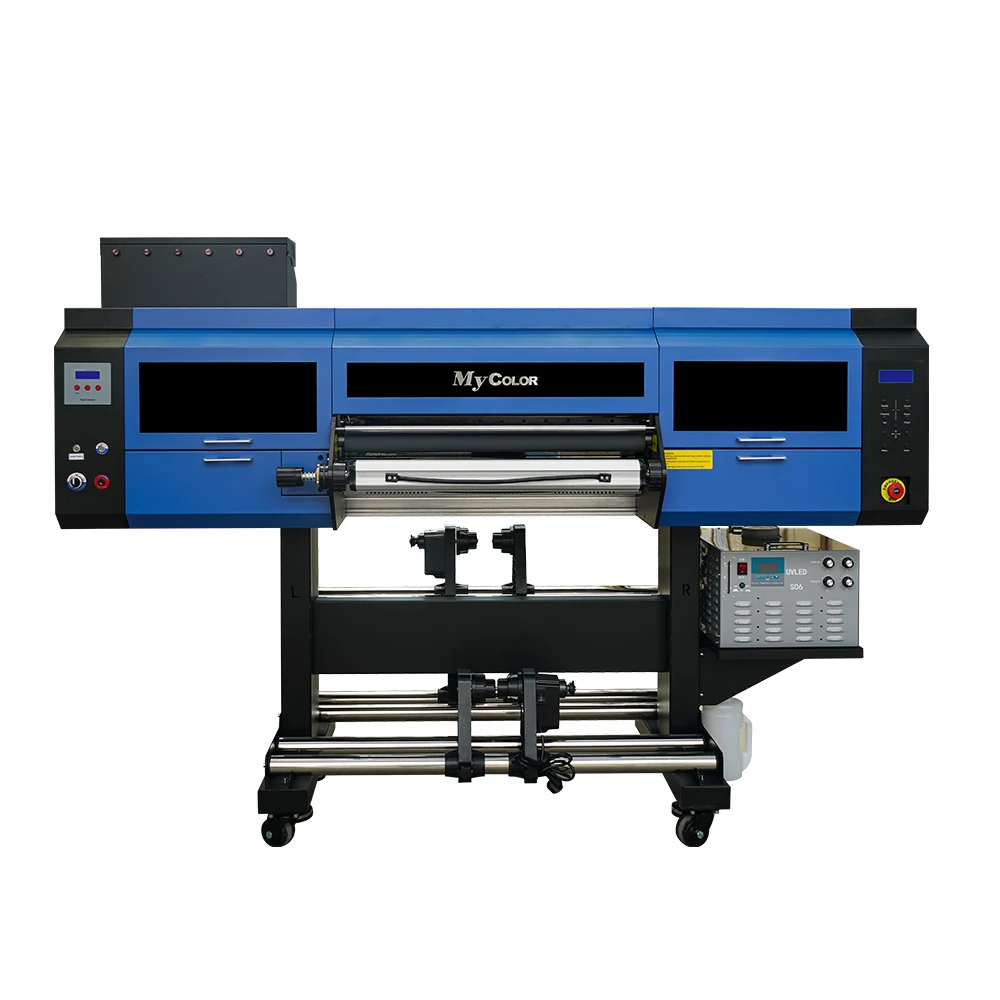 

Mycolor 60cm 24 Inch I3200 3 Printhead 2 In 1 All In One Printing And Crystal Sticker Uv Dtf Printer With Laminator
